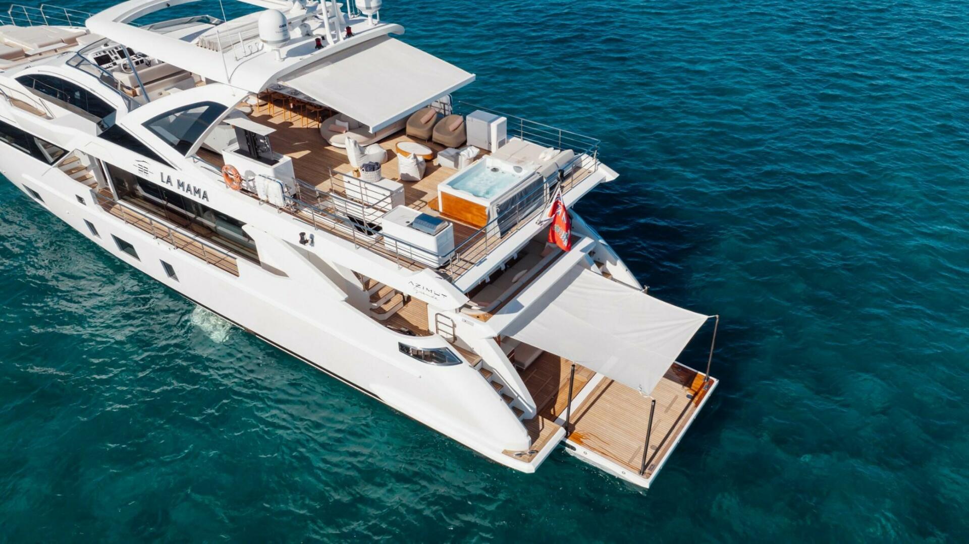 Azimut-2023 Grande 32 Metri 2023-LA MAMA Fort Lauderdale-Bahamas-Stern Aerial-5746847 | Thumbnail