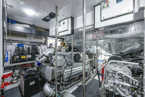 Pershing-Pershing 92 2014-COAL BLOODED  Fort Lauderdale-Florida-United States-Engine Room -5754896