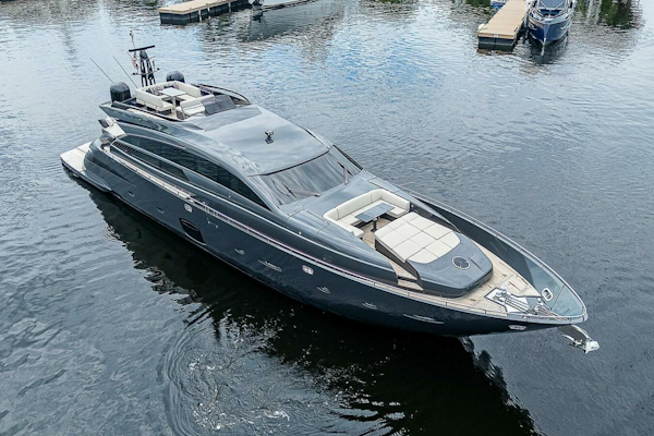 Pershing-Pershing 92 2014-COAL BLOODED  Fort Lauderdale-Florida-United States-Profile Stbd -5754912