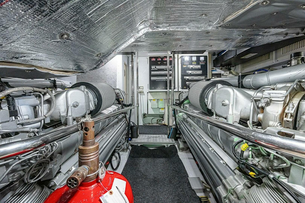 Pershing-Pershing 92 2014-COAL BLOODED  Fort Lauderdale-Florida-United States-Engine Room -5754893