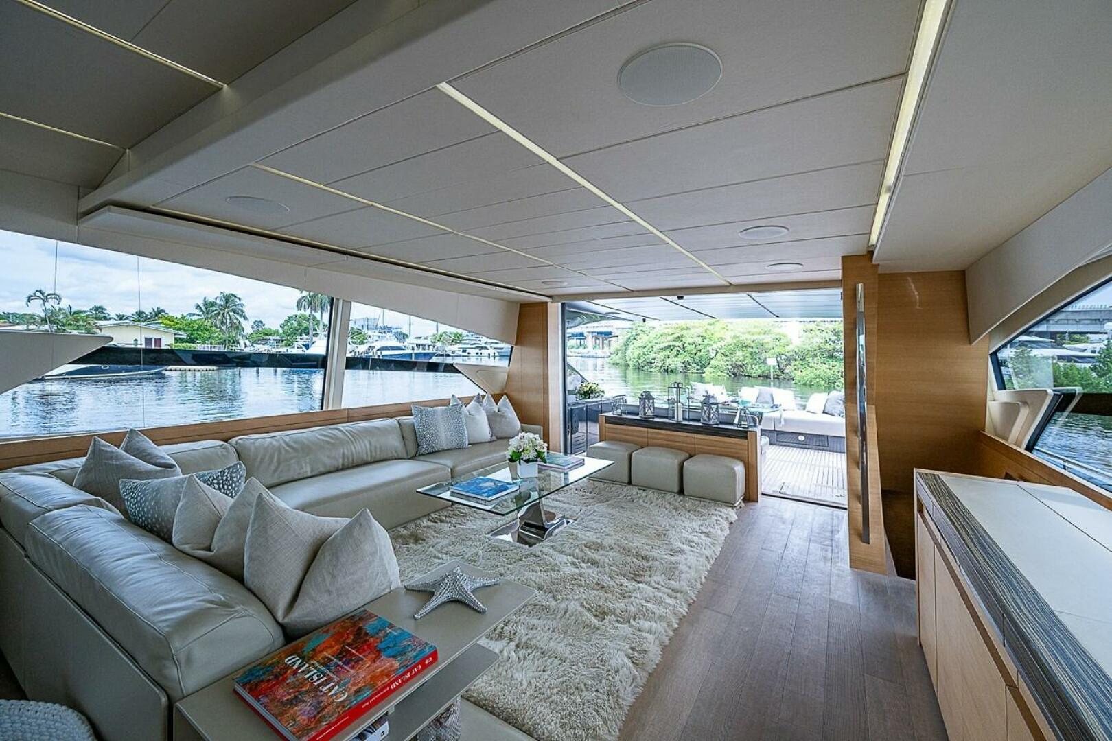 Pershing-Pershing 92 2014-COAL BLOODED  Fort Lauderdale-Florida-United States-Main Salon Aft -5754849 | Thumbnail