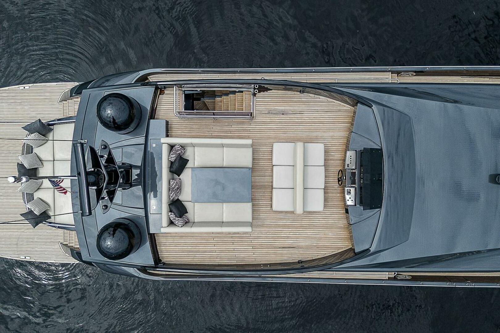 Pershing-Pershing 92 2014-COAL BLOODED  Fort Lauderdale-Florida-United States-Flybridge Overview -5754914 | Thumbnail