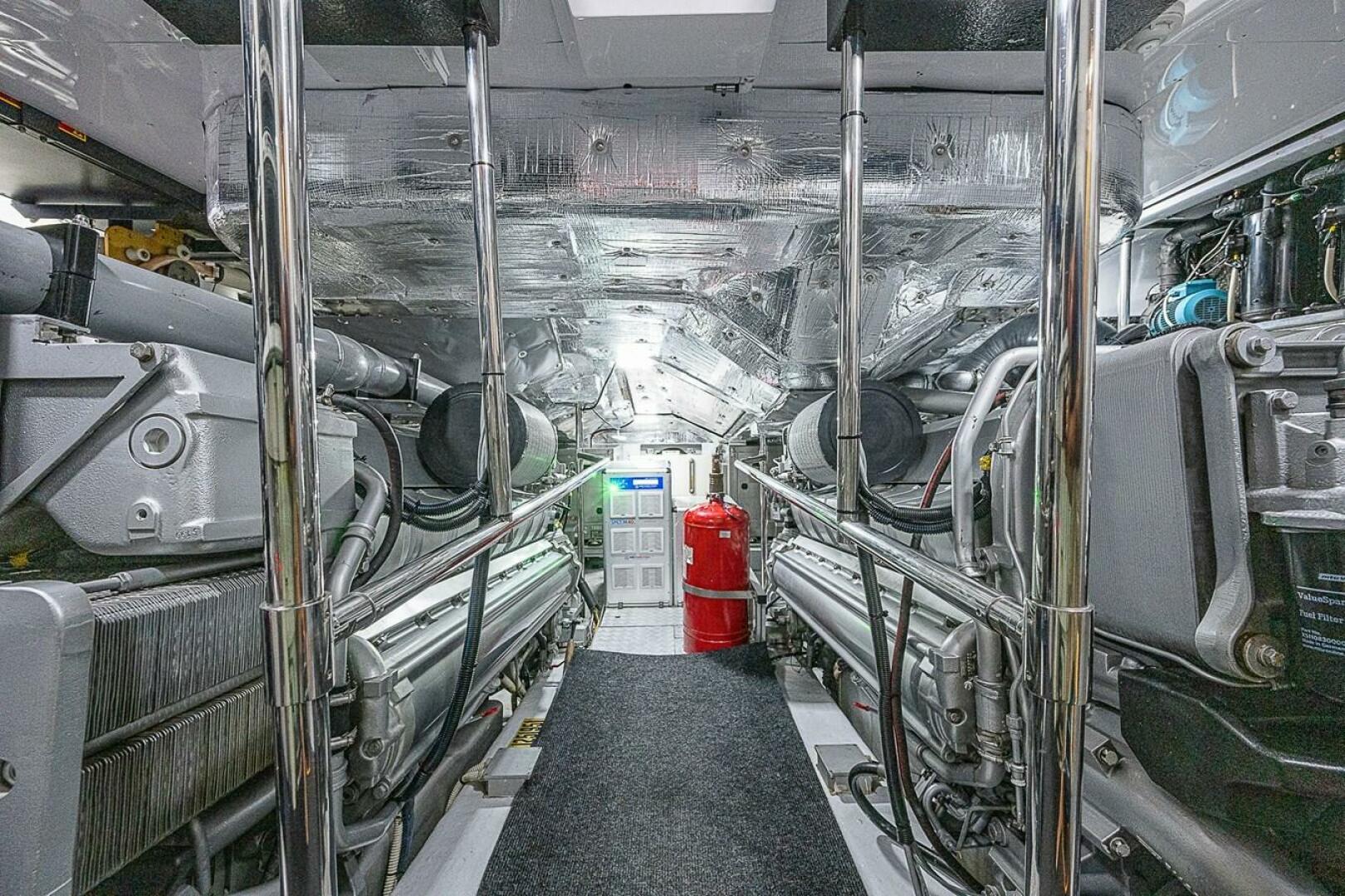Pershing-Pershing 92 2014-COAL BLOODED  Fort Lauderdale-Florida-United States-Engine Room -5754898 | Thumbnail