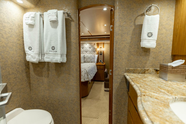 Viking-76 Convertible 2013-Reel Fire Orange Beach-Alabama-United States-2013 Viking 76 Convertible REEL FIRE Master Stateroom Head-5763713