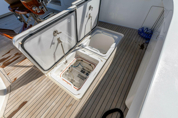 Viking-76 Convertible 2013-Reel Fire Orange Beach-Alabama-United States-2013 Viking 76 Convertible REEL FIRE Cockpit Storage-5783588
