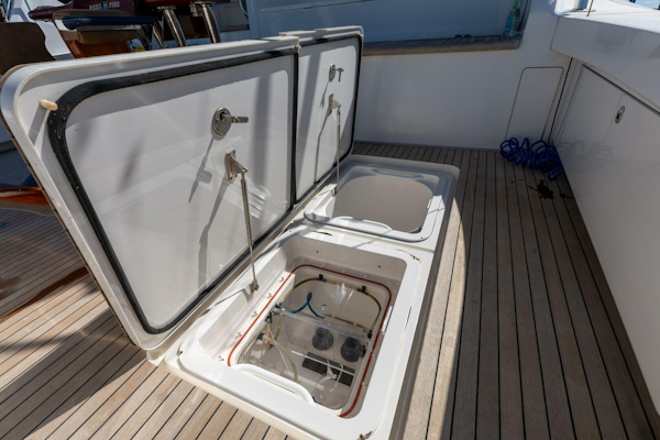 Viking-76 Convertible 2013-Reel Fire Orange Beach-Alabama-United States-2013 Viking 76 Convertible REEL FIRE Cockpit Storage-5783592
