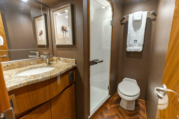 Viking-76 Convertible 2013-Reel Fire Orange Beach-Alabama-United States-2013 Viking 76 Convertible REEL FIRE Starboard Stateroom Head-5763676