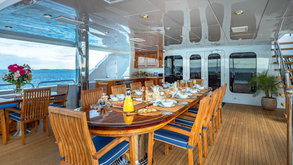 Christensen 2007-LADY JOY Nassau-Bahamas-Bridge Deck Aft Dining-5767628
