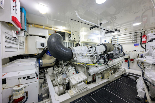 Viking-76 Enclosed Bridge 2014-OSH-IT Fort Lauderdale-Florida-United States-Engine Room-5770933