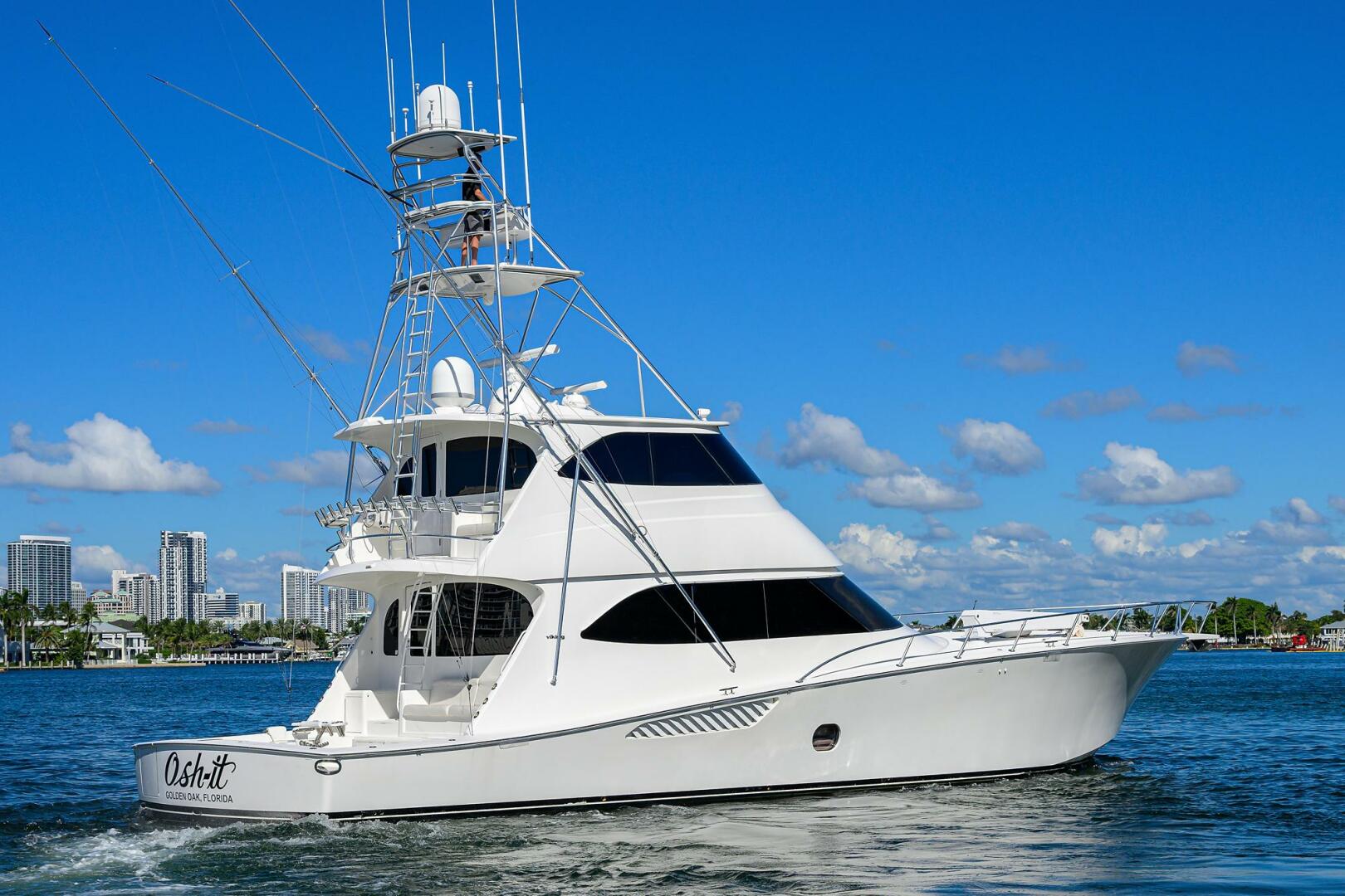Viking-76 Enclosed Bridge 2014-OSH-IT Fort Lauderdale-Florida-United States-Starboard Aft Profile-5771092 | Thumbnail