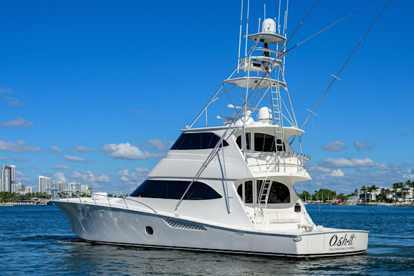 Viking-76 Enclosed Bridge 2014-OSH-IT Fort Lauderdale-Florida-United States-Port Aft Profile-5770868