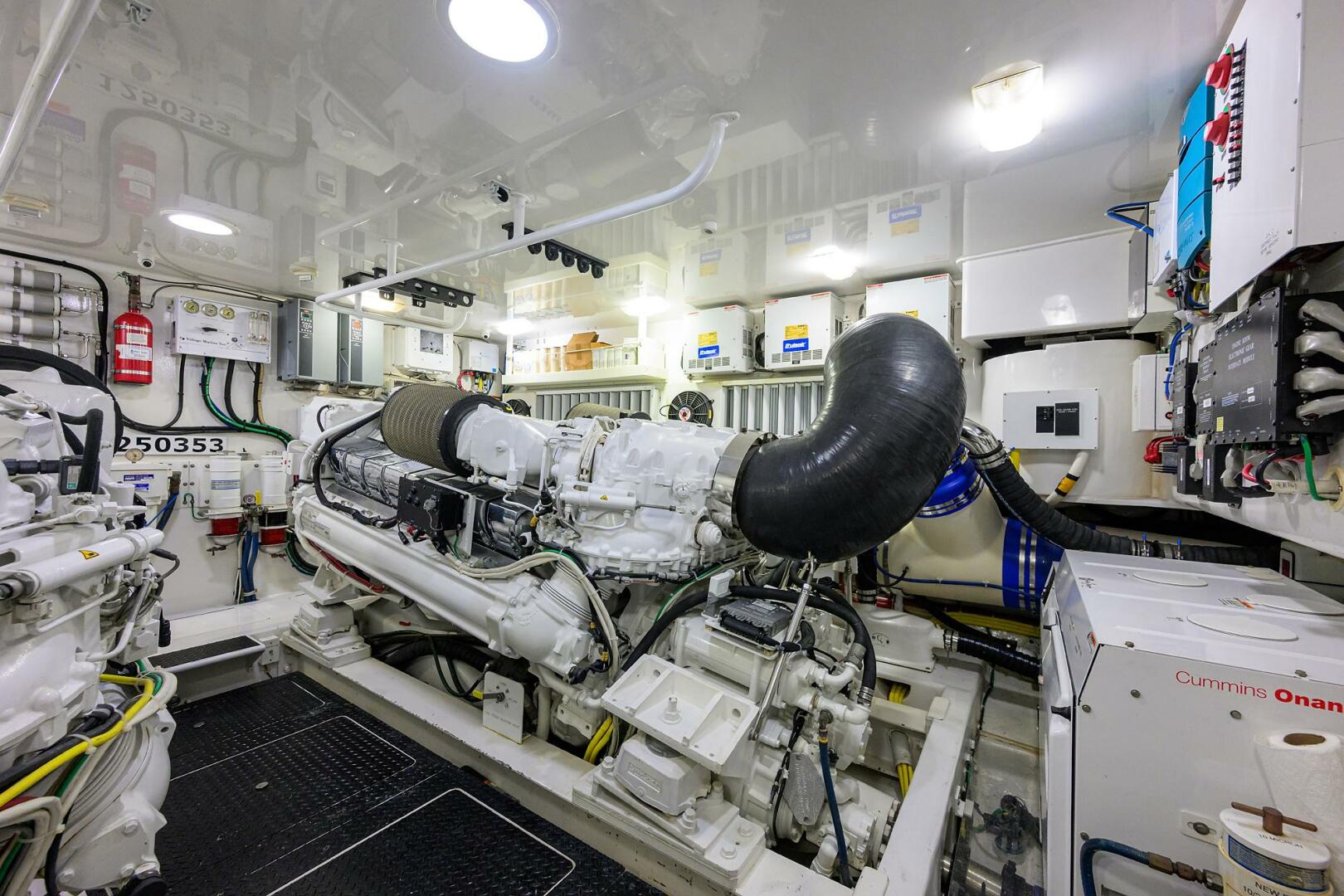 Viking-76 Enclosed Bridge 2014-OSH-IT Fort Lauderdale-Florida-United States-Engine Room-5770931 | Thumbnail