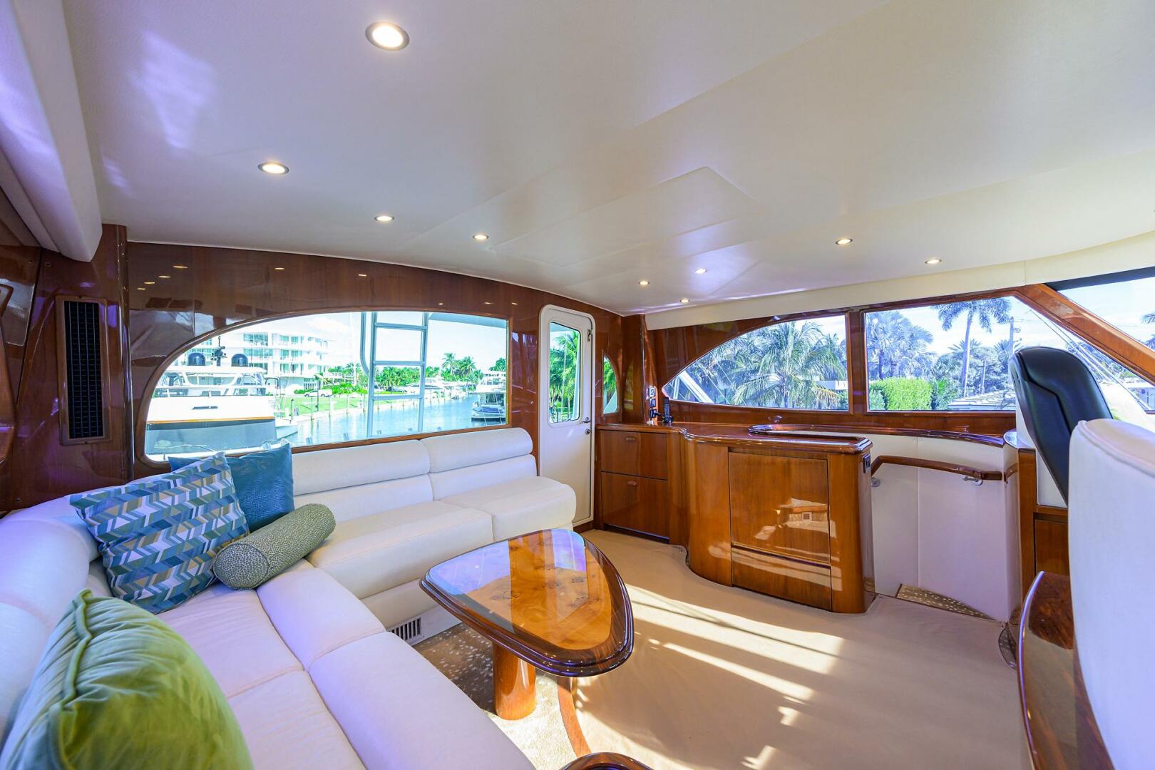 Viking-76 Enclosed Bridge 2014-OSH-IT Fort Lauderdale-Florida-United States-Helm Station Seating-5770914 | Thumbnail