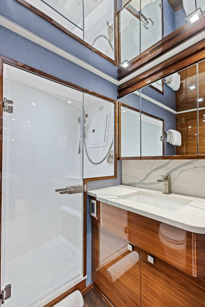 Viking-82 Convertible 2026-Team Harvey  Palm Beach-Florida-United States-2026 Viking 82 Convertible TEAM HARVEY I STBD Guest Sateroom Head-5771072 | Thumbnail