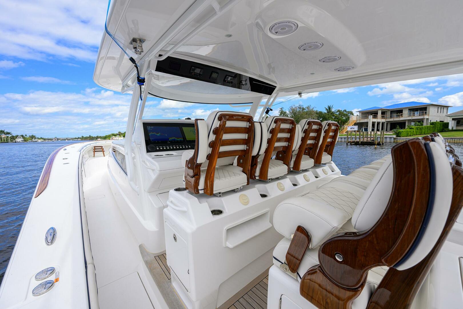 Valhalla Boatworks-V-55 2024-LITTLE KEMOSABE Palm Beach Gardens-Florida-United States-Valhalla 55  LITTLE KEMOSABE  Port View of Helm Seating-5772231 | Thumbnail