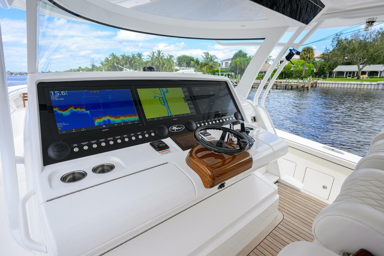 Valhalla Boatworks-V-55 2024-LITTLE KEMOSABE Palm Beach Gardens-Florida-United States-Valhalla 55  LITTLE KEMOSABE  Helm Station Electronics  -5772229 | Thumbnail