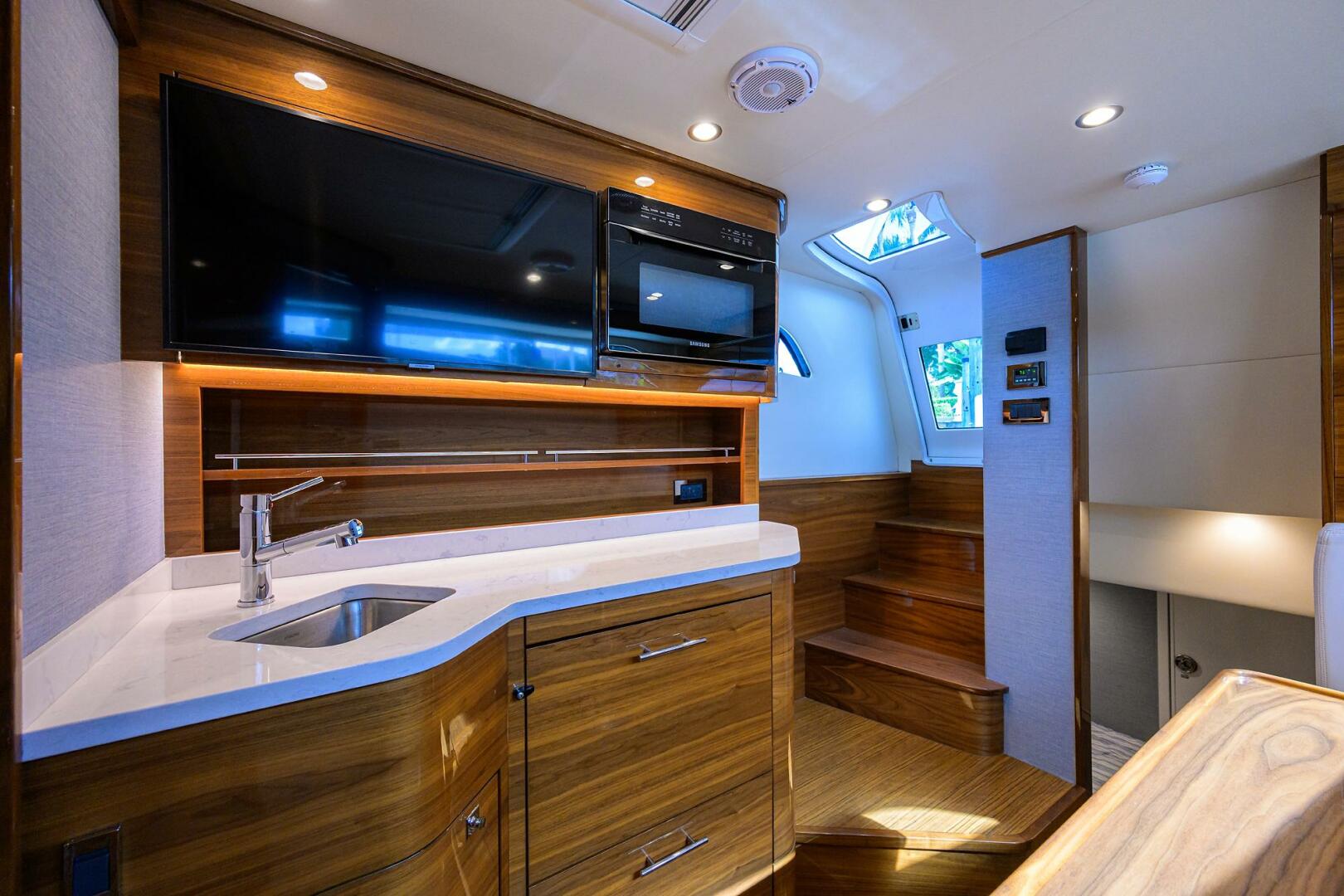 Valhalla Boatworks-V-55 2024-LITTLE KEMOSABE Palm Beach Gardens-Florida-United States-Valhalla 55  LITTLE KEMOSABE  Galley & Cabin Entrance -5772220 | Thumbnail
