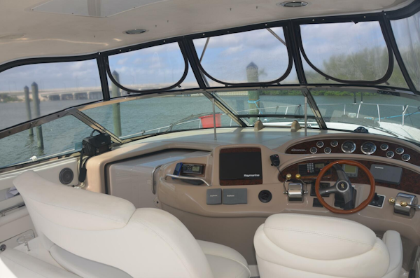 Sea Ray-460 Sundancer 2001-4 RICH-SHER OR POORER Stuart-Florida-United States-Sea Ray 46 4 RICH-SHER OR POORER  Cockpit  Helm-5808665