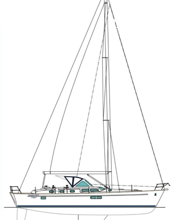 Beneteau-42cc 2003-Sea No Evil Saint Leonard-Maryland-United States-Beneteau Oceanis 42 Cc Line_drawing Sea No Evil Vys-5897146