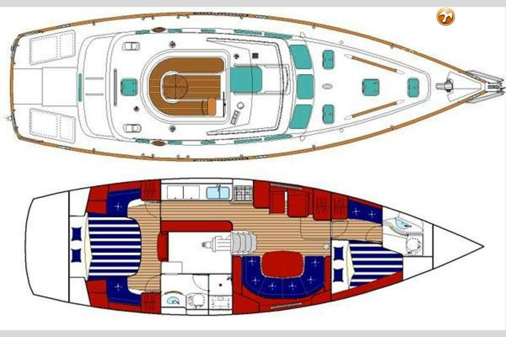 Beneteau-42cc 2003-Sea No Evil Saint Leonard-Maryland-United States-Beneteau Oceanis 42 Cc Layout Sea No Evil Vys-5897145 | Thumbnail