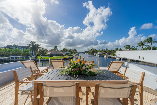Christensen-Tri-Deck 1995-CHANSON Fort Lauderdale-Florida-United States-Boat Deck-5837866