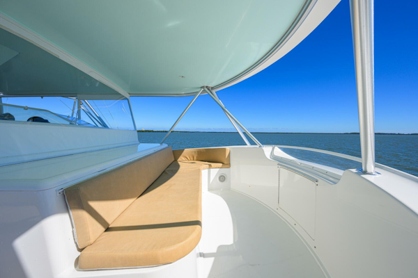 Viking-64 Convertible 2007-1/2 BARREL Jupiter-Florida-United States-Companion Flybridge Settee-5817882