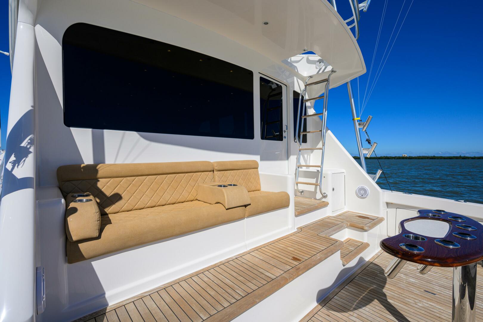 Viking-64 Convertible 2007-1/2 BARREL Jupiter-Florida-United States-Seven Step Ladder From Mezzanine Step To Flybridge-5817873 | Thumbnail