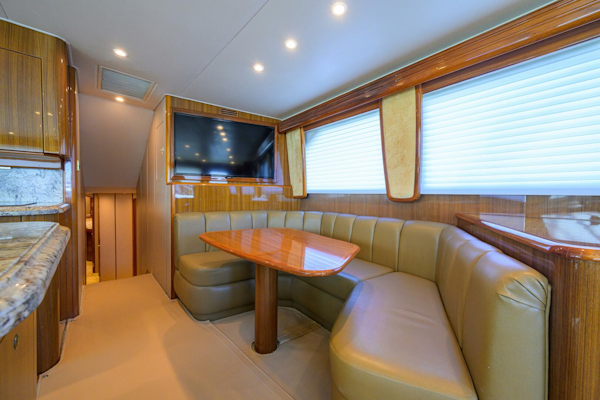 Viking-64 Convertible 2007-1/2 BARREL Jupiter-Florida-United States-Dinette Forward And Companionway Stairs-5817856