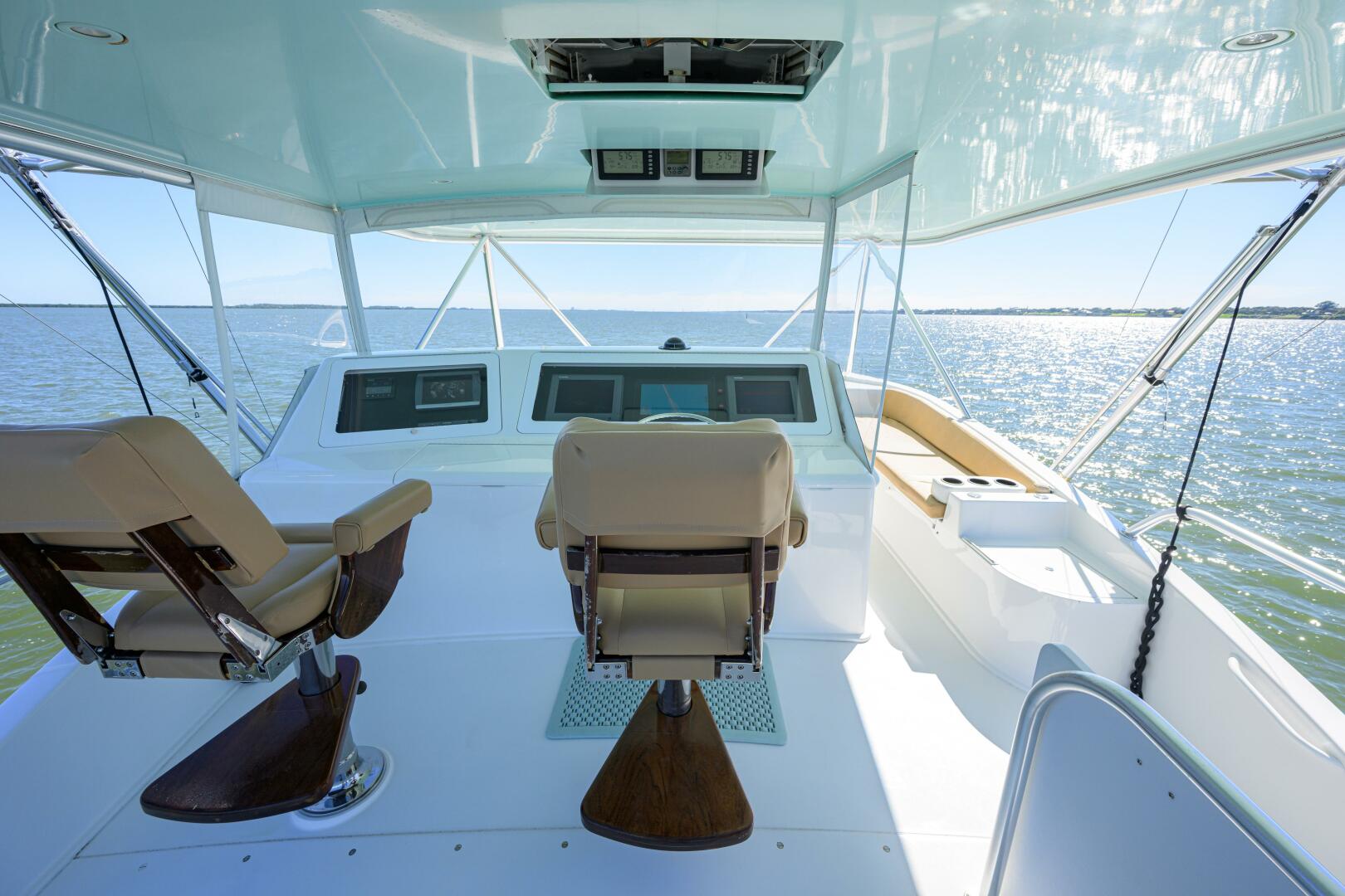 Viking-64 Convertible 2007-1/2 BARREL Jupiter-Florida-United States-Flybridge With Phone Booth Helm Enclosure-5817875 | Thumbnail