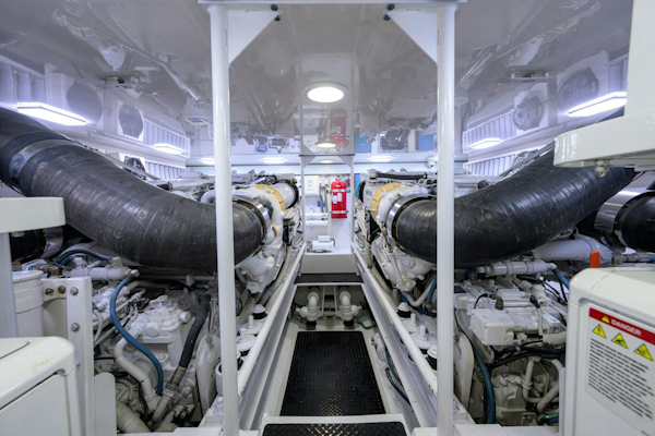 Viking-64 Convertible 2007-1/2 BARREL Jupiter-Florida-United States-Engine Room From Entryway-5817888