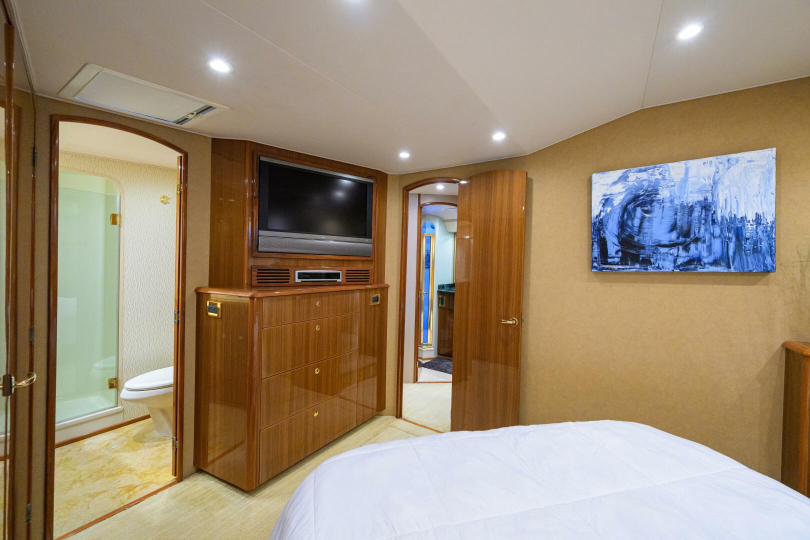 Viking-64 Convertible 2007-1/2 BARREL Jupiter-Florida-United States-Master Stateroom TV And Dresser-5817864 | Thumbnail