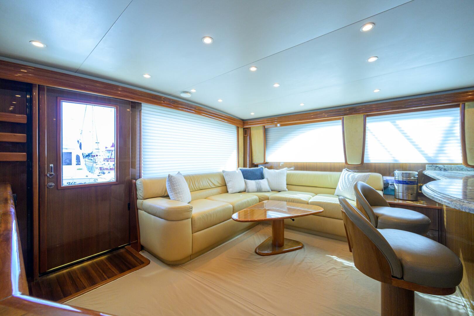Viking-64 Convertible 2007-1/2 BARREL Jupiter-Florida-United States-Salon View Aft To Port-5817853 | Thumbnail