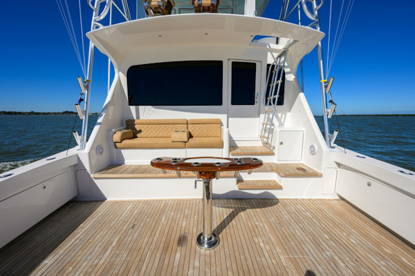 Viking-64 Convertible 2007-1/2 BARREL Jupiter-Florida-United States-Teak Rocket Launcher With Drink Holders, Tray, And Drawer-5817848