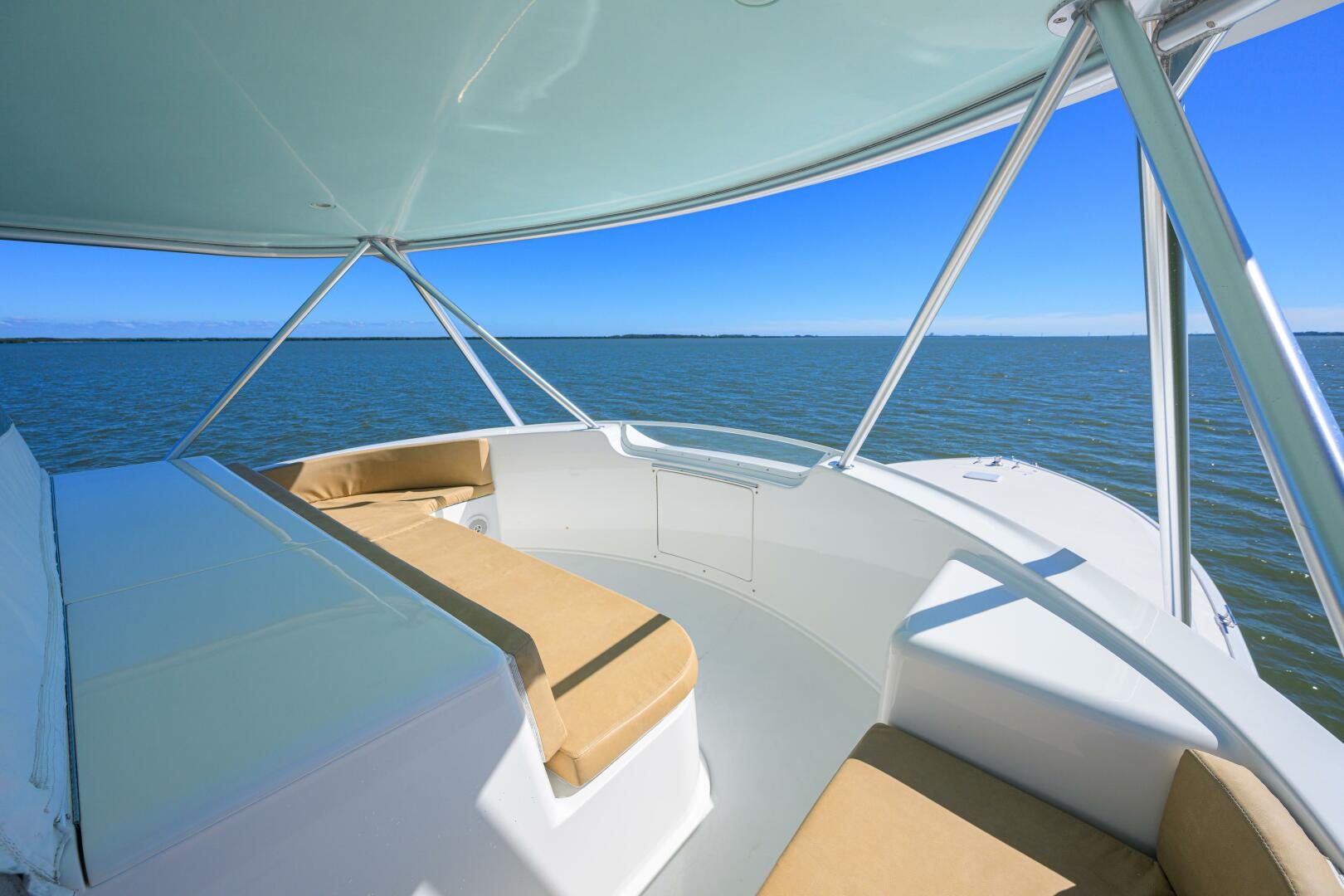 Viking-64 Convertible 2007-1/2 BARREL Jupiter-Florida-United States-Large Freezer Compartment In Front Of Console-5817881 | Thumbnail