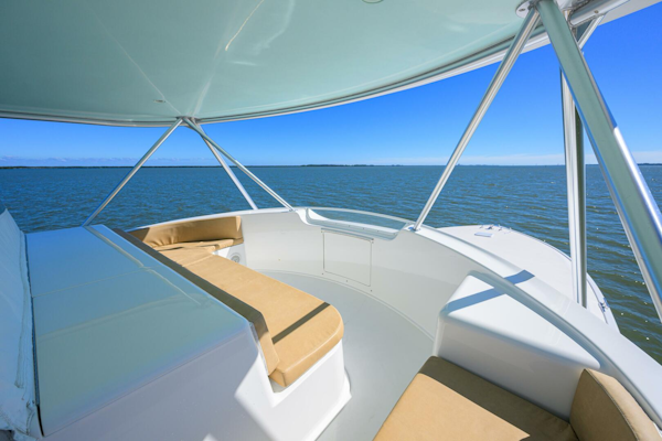 Viking-64 Convertible 2007-1/2 BARREL Jupiter-Florida-United States-Large Freezer Compartment In Front Of Console-5817881