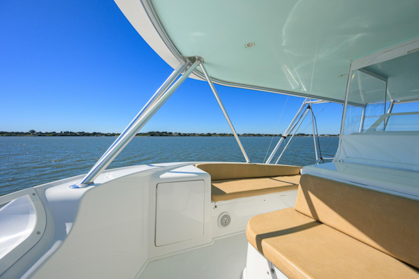 Viking-64 Convertible 2007-1/2 BARREL Jupiter-Florida-United States-Starboard Bench Seat And Flybridge Locker With Water Hose Connection-5817883
