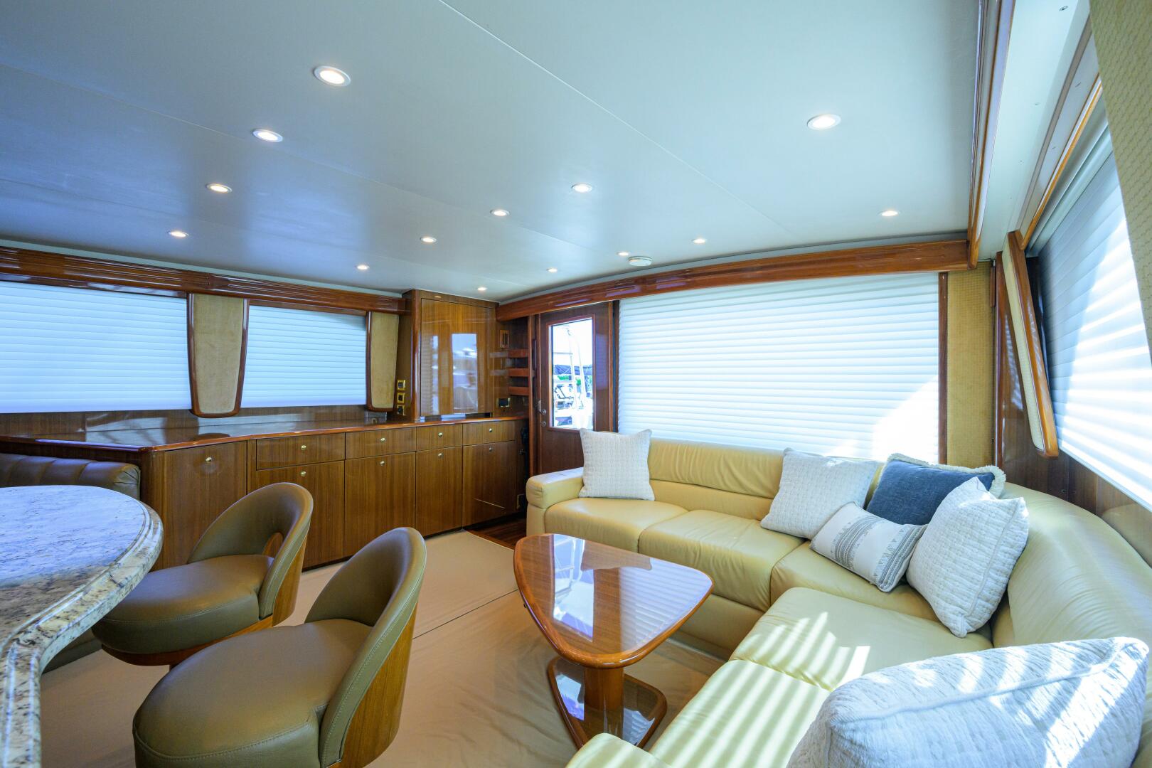 Viking-64 Convertible 2007-1/2 BARREL Jupiter-Florida-United States-Salon View Aft To Starboard-5817854 | Thumbnail