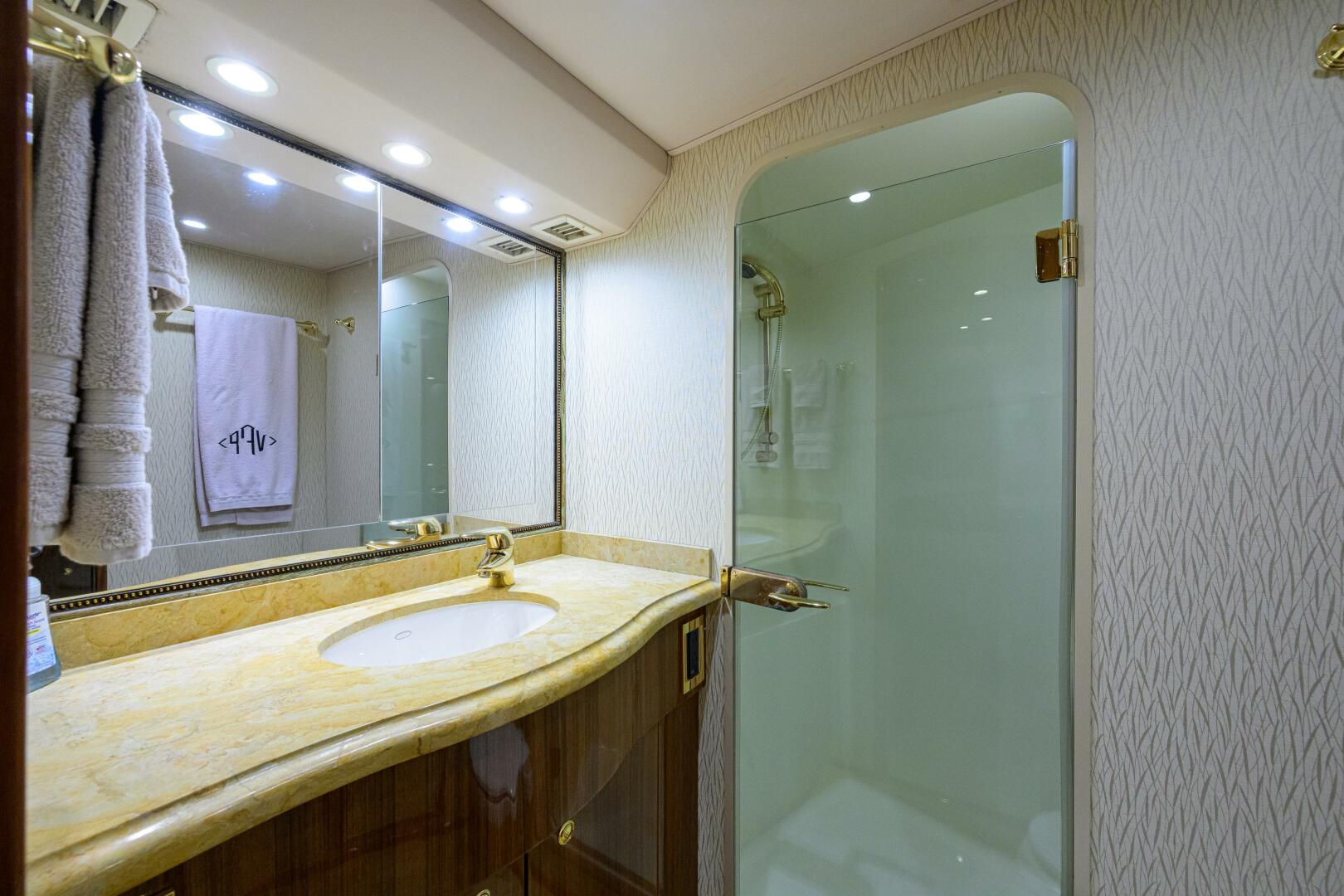 Viking-64 Convertible 2007-1/2 BARREL Jupiter-Florida-United States-Master Stateroom Head And Shower Stall-5817865 | Thumbnail