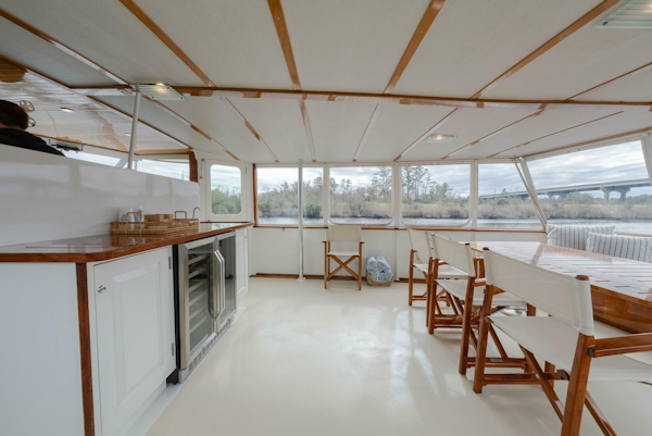 Trumpy-58 1971-SOMERSET Chesapeake-Virginia-United States-Aft Deck-5820246
