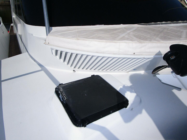 Striker-62 Convertible 1989-ELSKA  Boca Raton-Florida-United States-Engine Room Air Intake On Foredeck-5830728