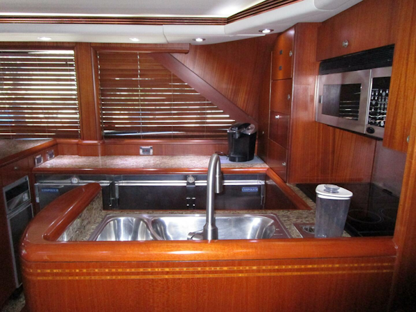 Striker-62 Convertible 1989-ELSKA  Boca Raton-Florida-United States-Galley To Port Forward-5830704