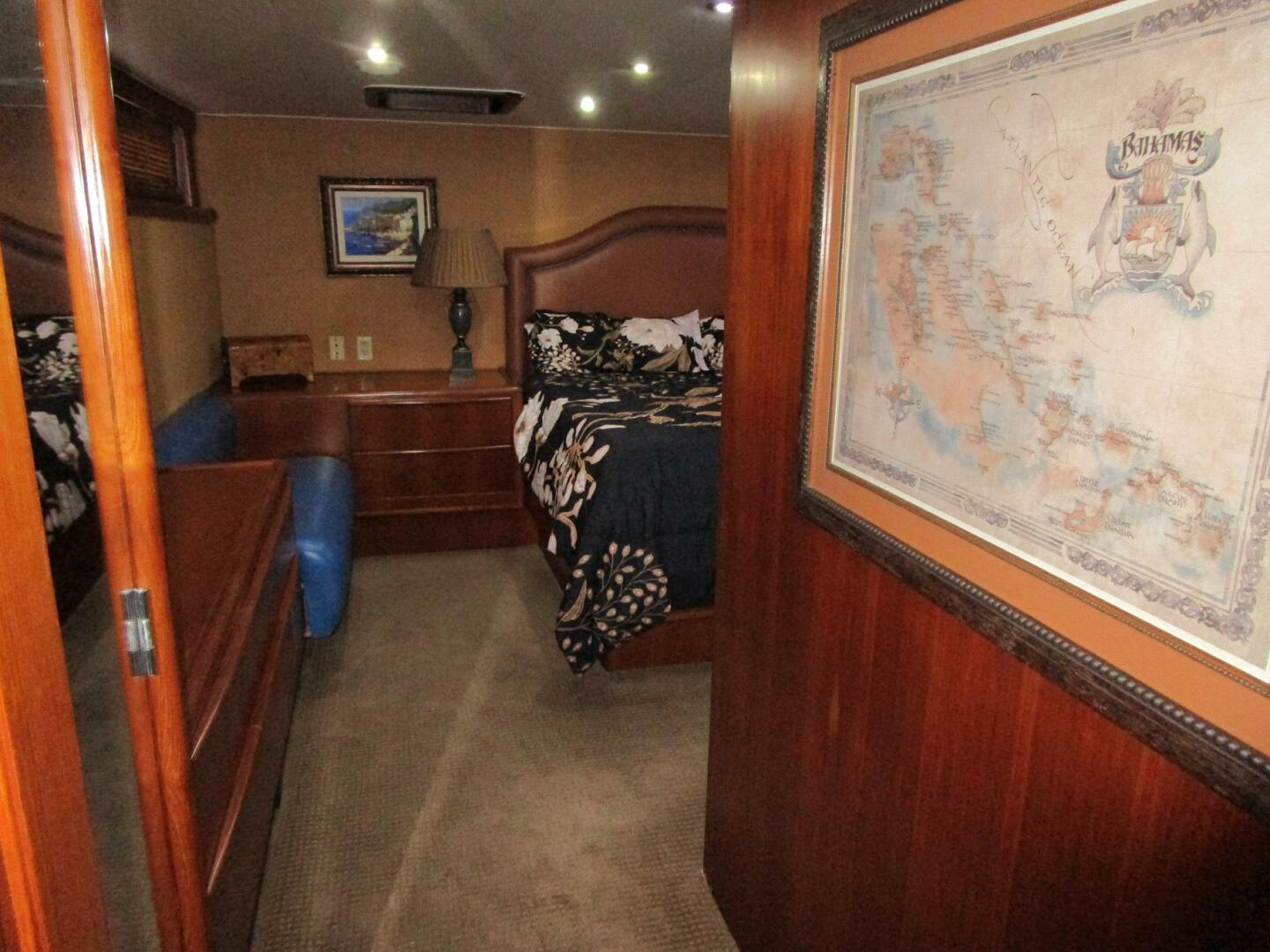 Viking-Cockpit Motor Yacht 1990-LUCKY STARS  Fort Lauderdale-Florida-United States-Master Cabin Entrance-5864538 | Thumbnail