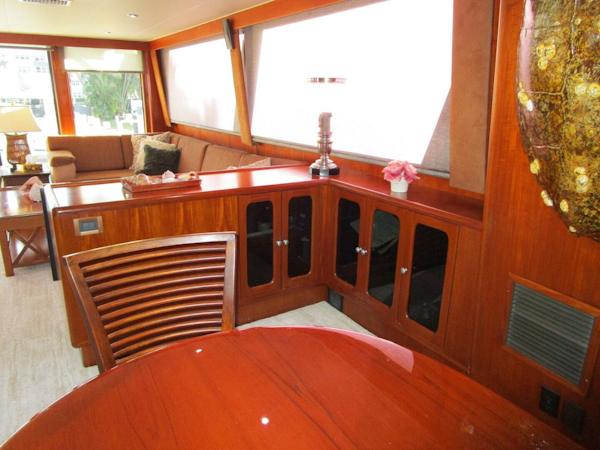 Viking-Cockpit Motor Yacht 1990-LUCKY STARS  Fort Lauderdale-Florida-United States-Dining Area Storage-5864529