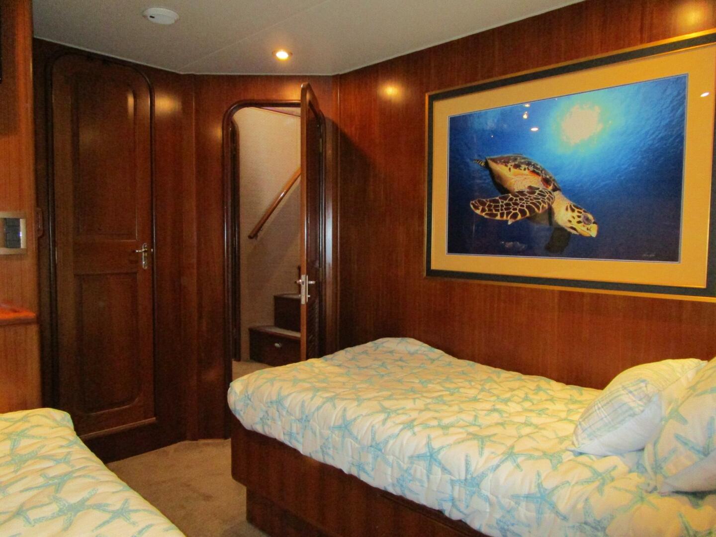 Viking-Cockpit Motor Yacht 1990-LUCKY STARS  Fort Lauderdale-Florida-United States-Port Side Guest Cabin Looking Forward-5864555 | Thumbnail