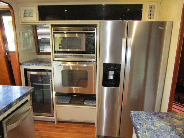 Viking-Cockpit Motor Yacht 1990-LUCKY STARS  Fort Lauderdale-Florida-United States-Galley Looking To Port-5864526
