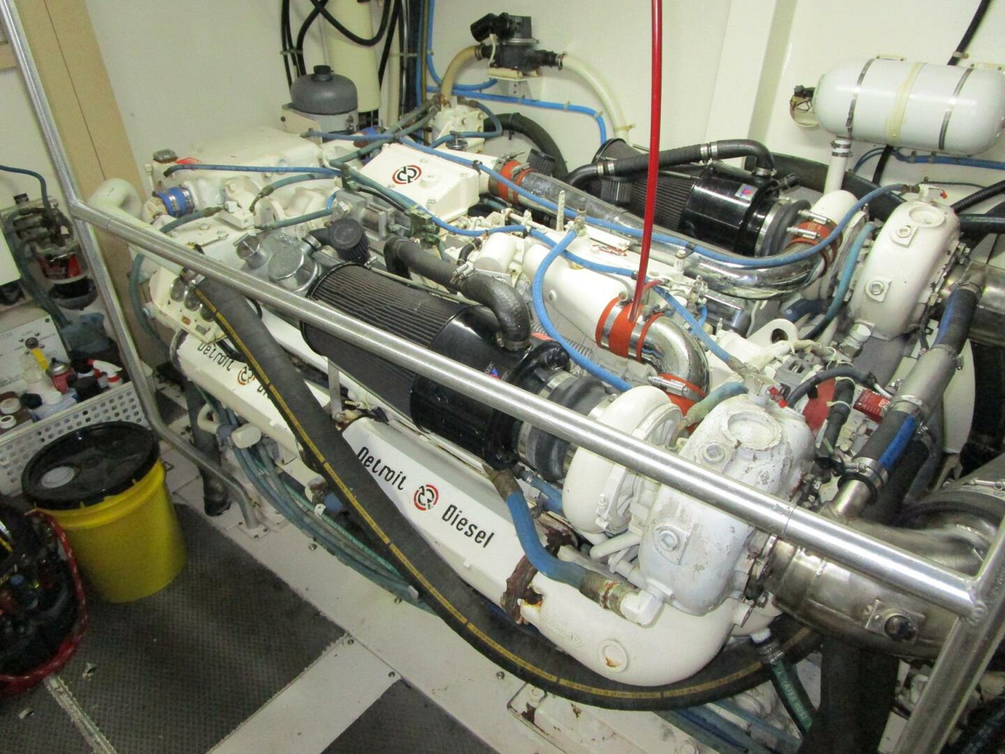Viking-Cockpit Motor Yacht 1990-LUCKY STARS  Fort Lauderdale-Florida-United States-Starboard Engine-5864581 | Thumbnail