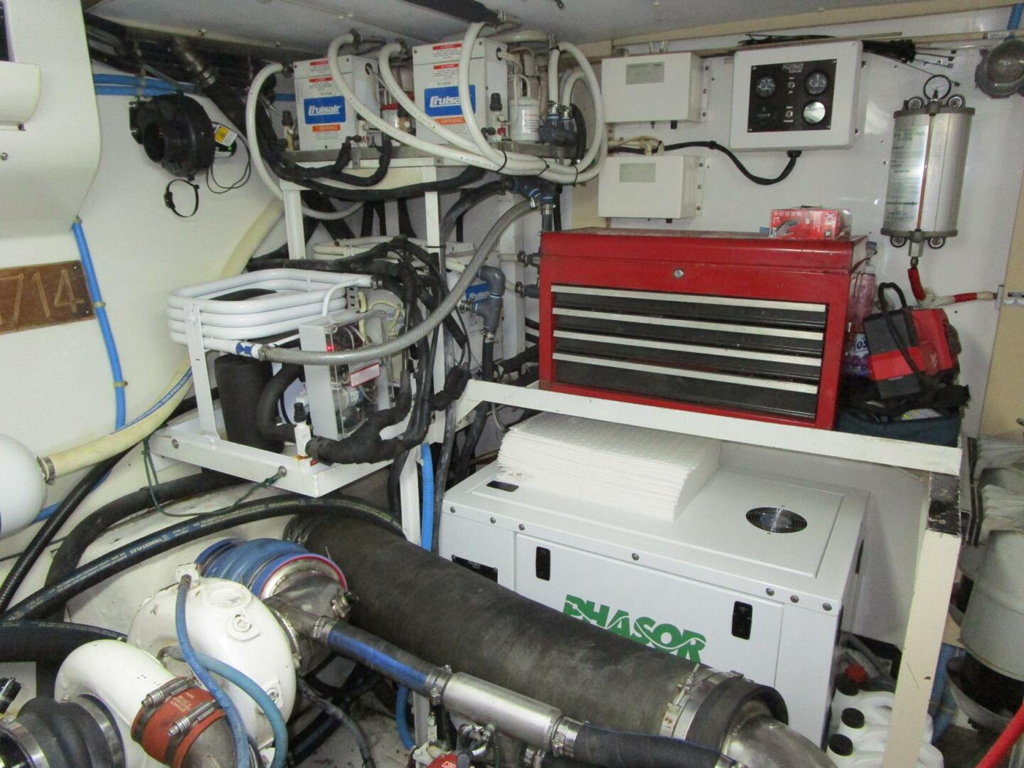 Viking-Cockpit Motor Yacht 1990-LUCKY STARS  Fort Lauderdale-Florida-United States-Starboard Generator-5864583 | Thumbnail