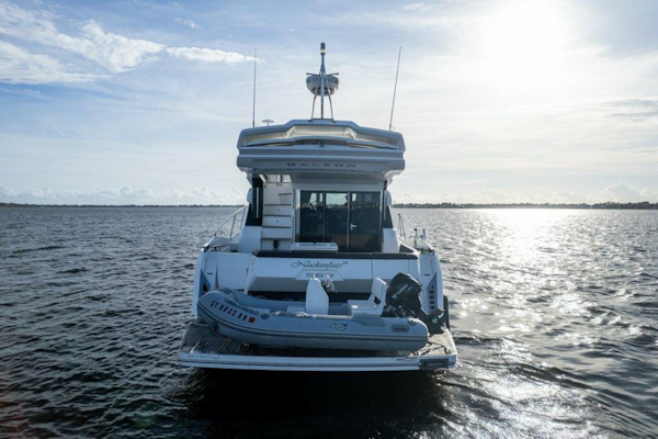 Galeon-560 Sky 2017-Nuckingfuts III Stuart-Florida-United States-Galeon 58 560 Sky Nuckingfuts Stern Profile-5837685