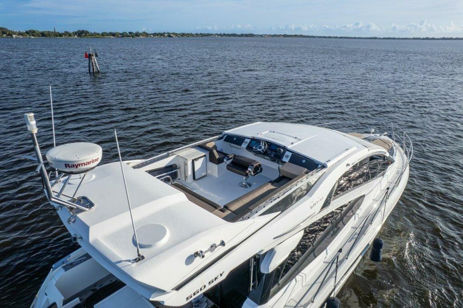 Galeon-560 Sky 2017-Nuckingfuts III Stuart-Florida-United States-Galeon 58 560 Sky Nuckingfuts Aerial Sky Bridge-5837681 | Thumbnail