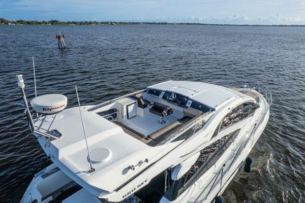 Galeon-560 Sky 2017-Nuckingfuts III Stuart-Florida-United States-Galeon 58 560 Sky Nuckingfuts Aerial Sky Bridge-5837681